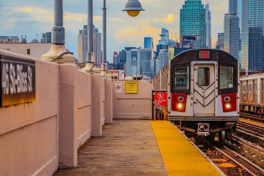 a train on the tracks