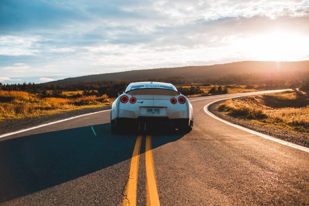 a car on the road